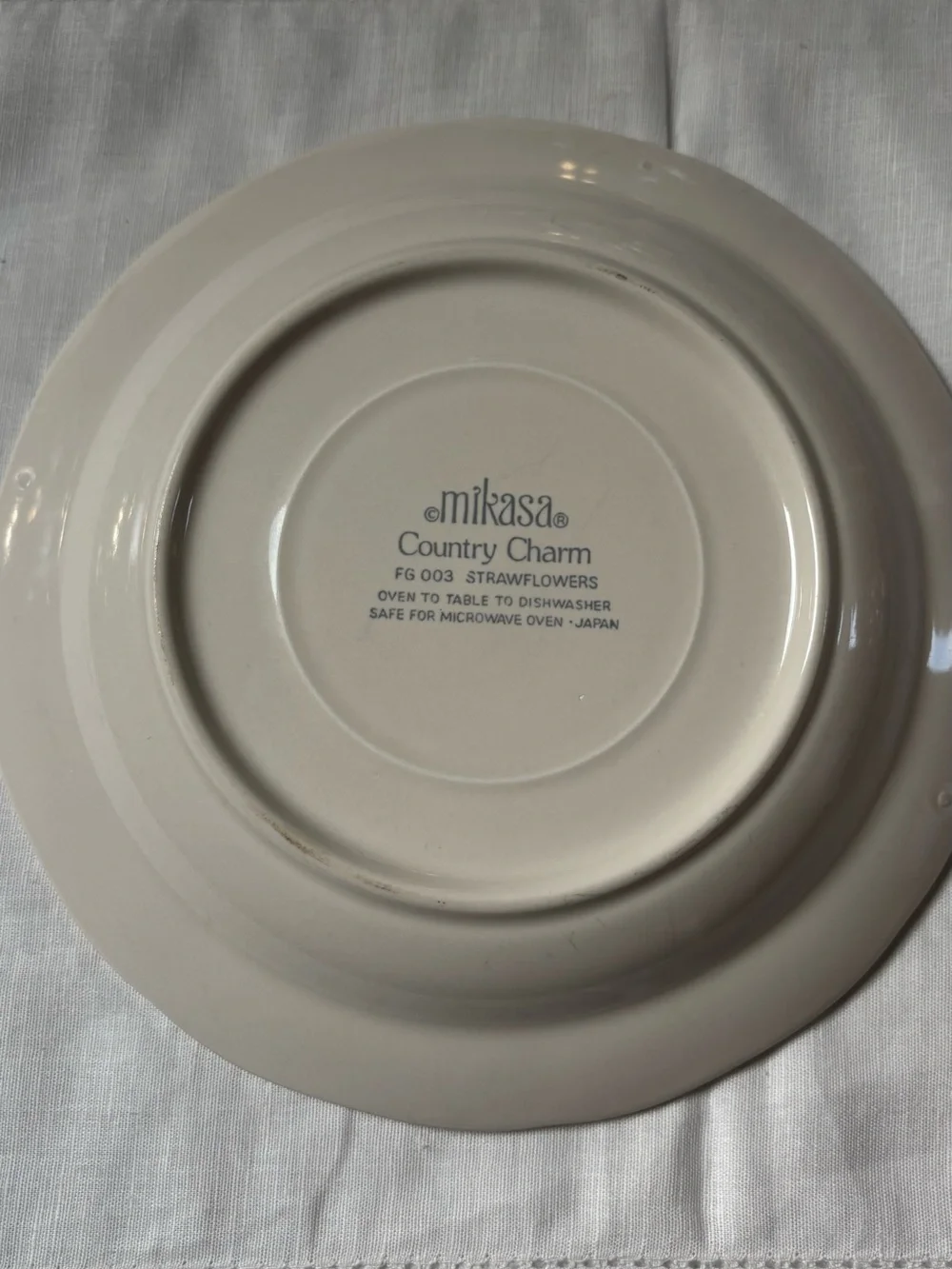 Vintage Mikasa Country Charm Strawflower Salad Plate Made in Japan